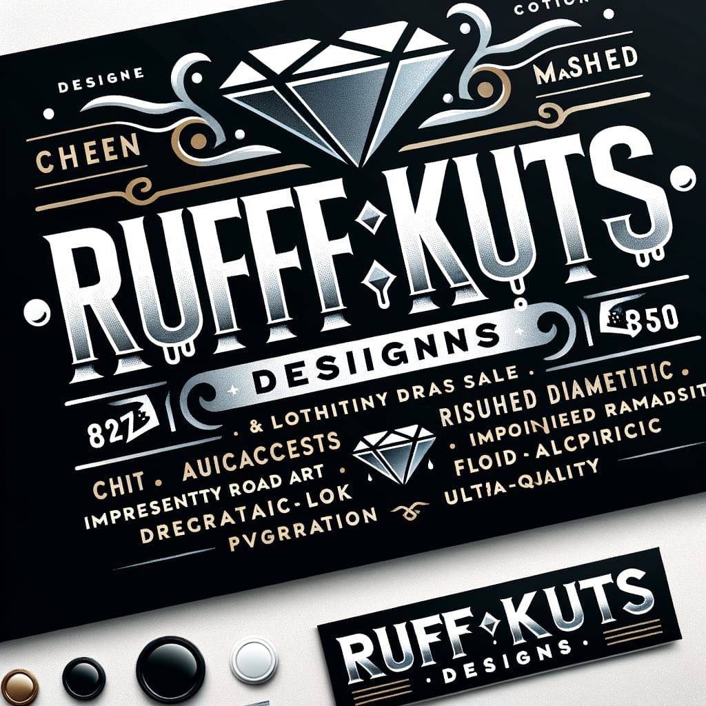 Ruff Kuts Designs: Bold Modern Street-Luxury Logo