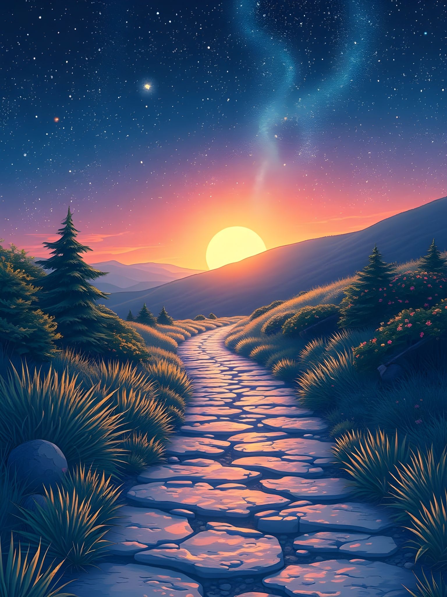 Celestial Path to Spiritual Dawn