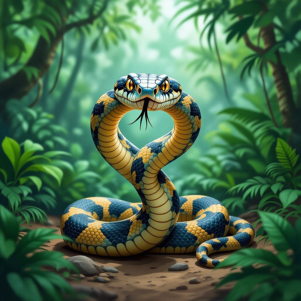 Serpent in Emerald Jungle