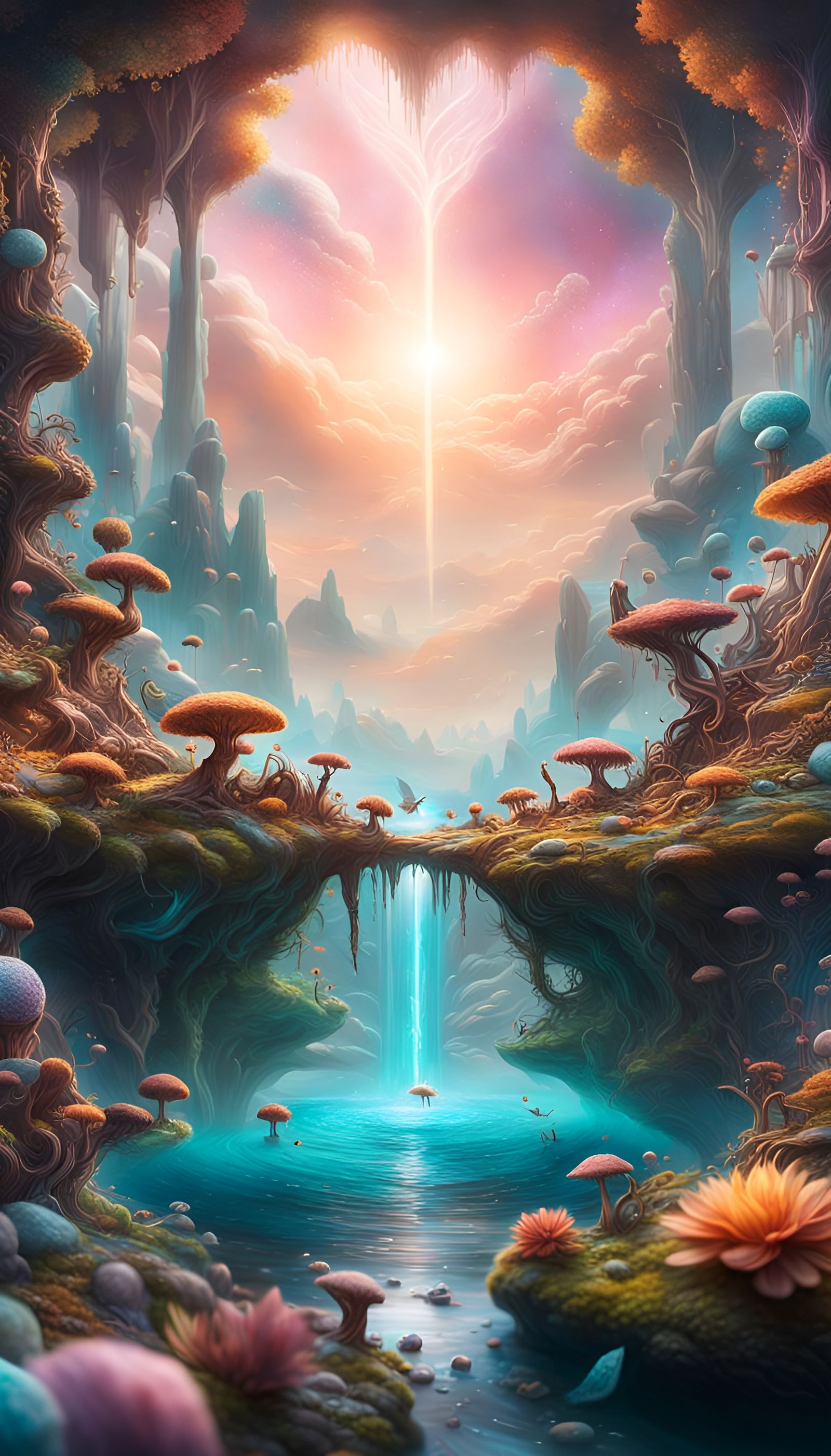 Dreamland Reality Collision in High Fantasy Style