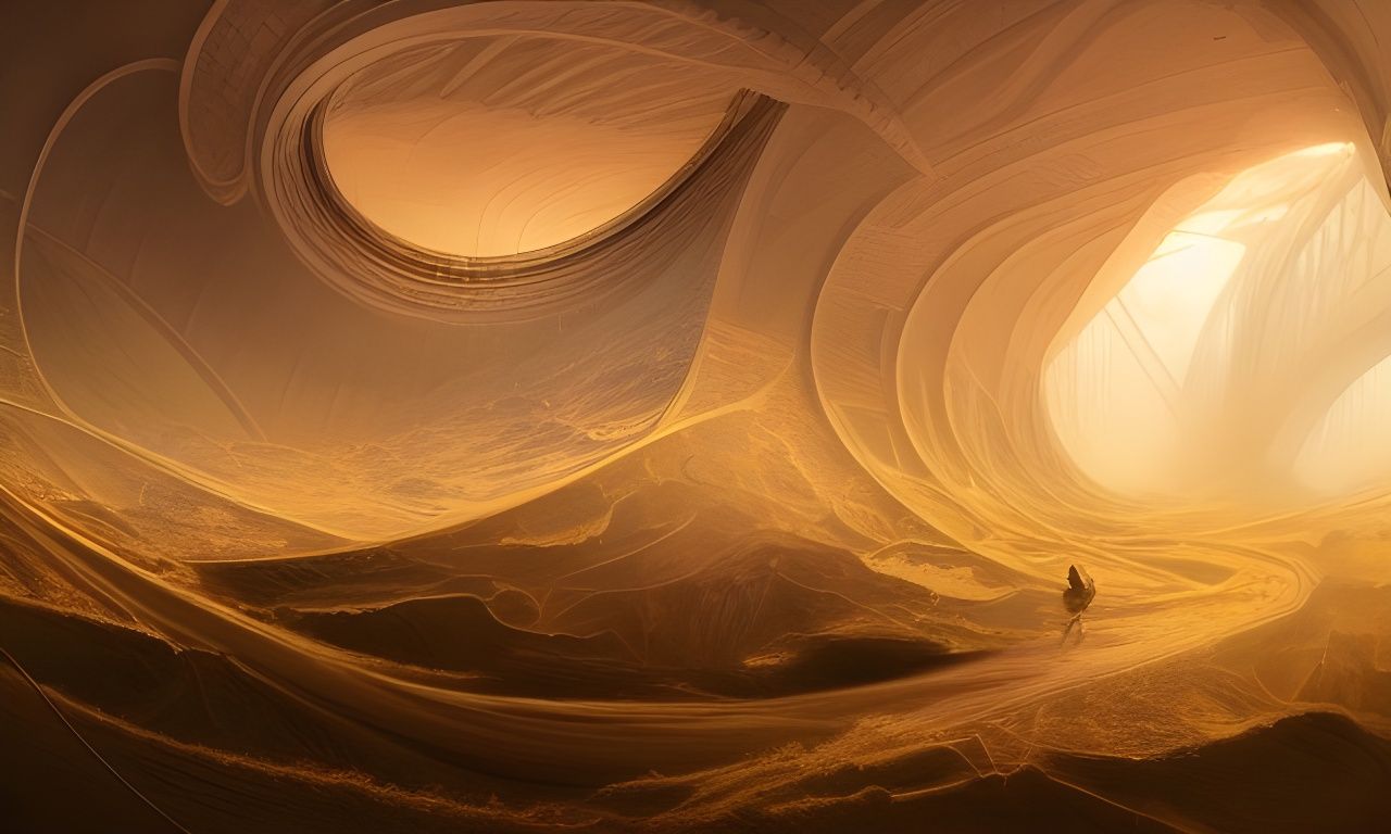 Epic Silk Road in Golden Light