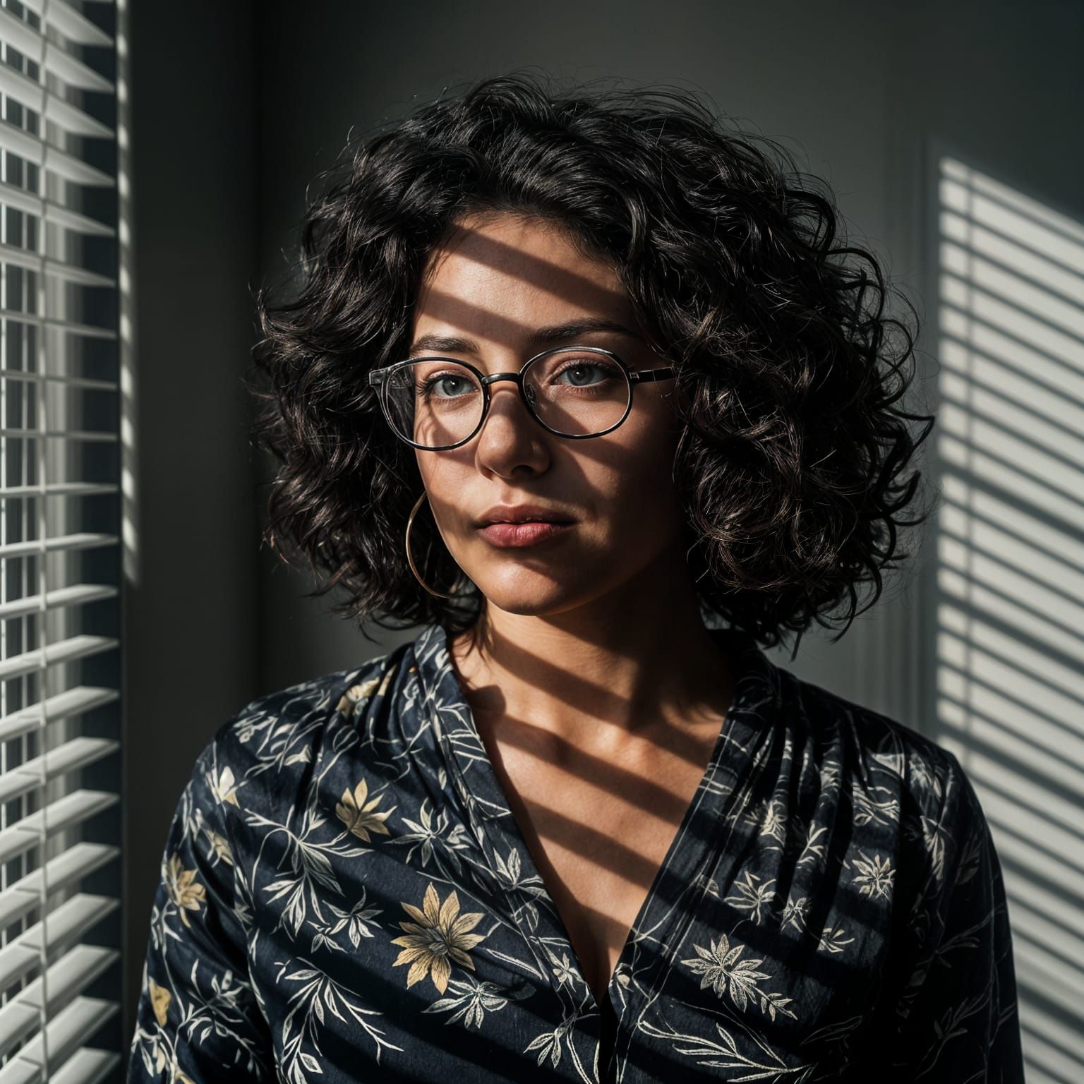Woman in Window Light, Film Noir Aesthetic