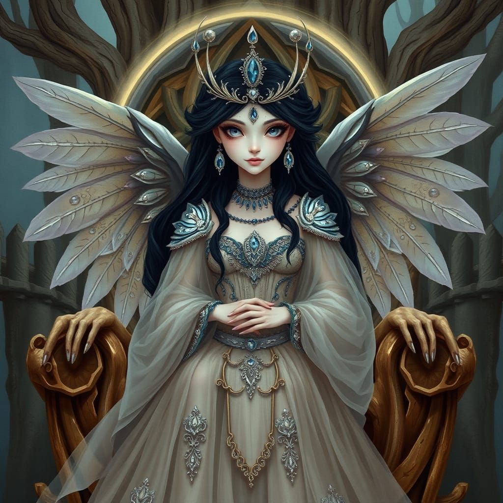 the ultimate  human female owl fairy queen