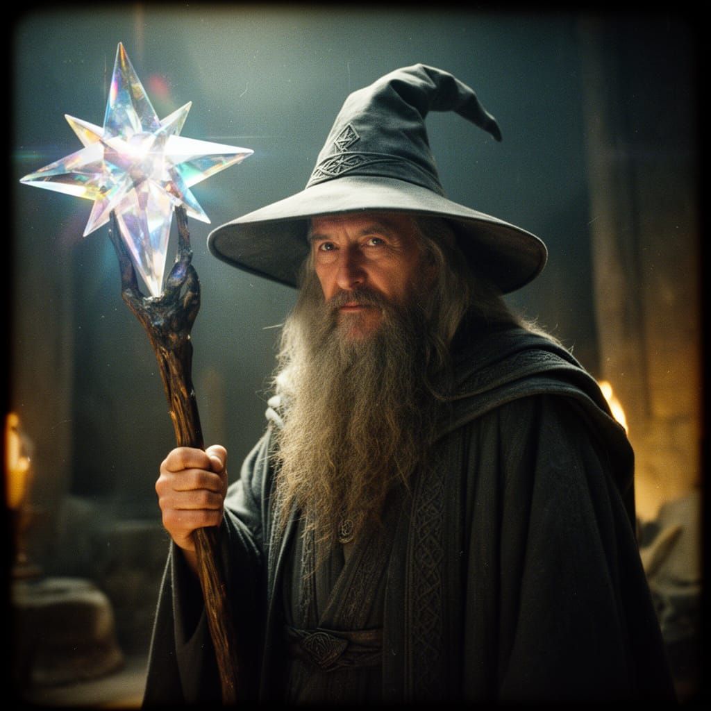 Ancient Mage with Prismatic Star Staff