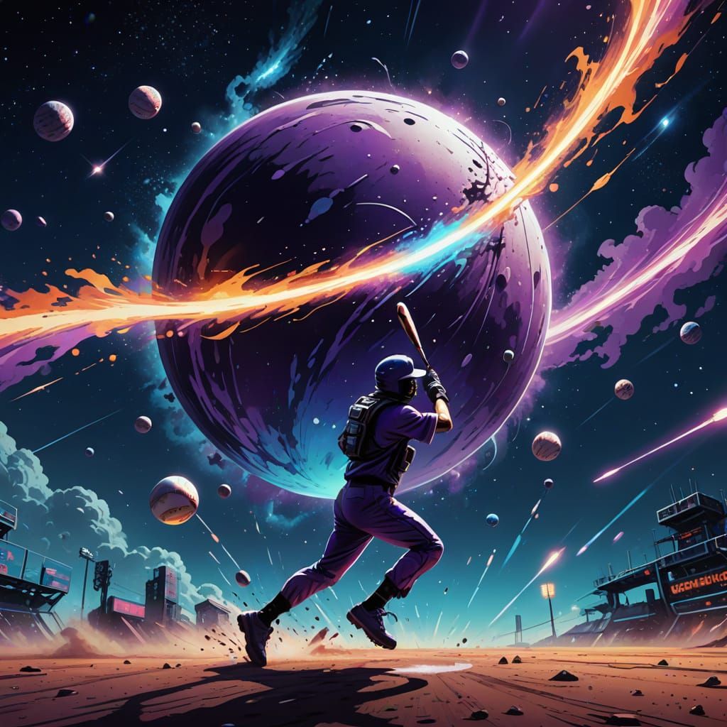 Epic Baseball Soars into Cosmic Expanse