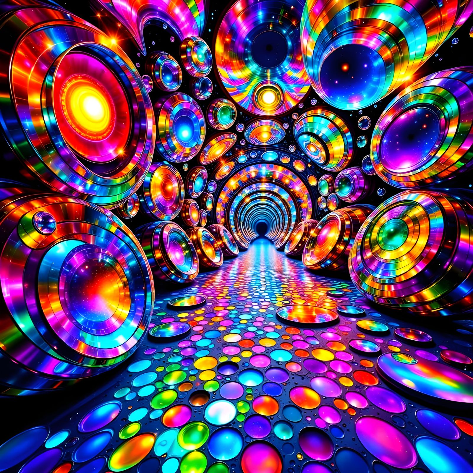 Hologram op-art with loRA's