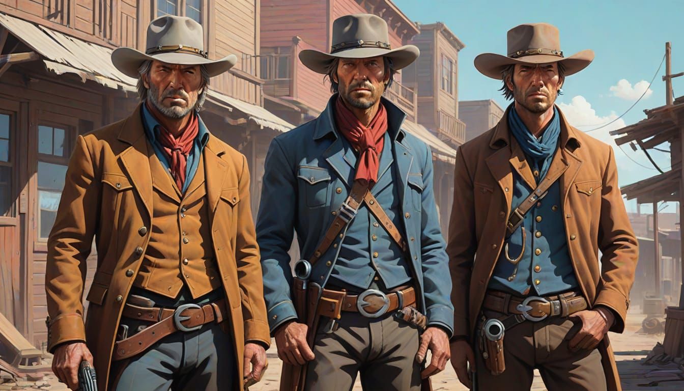 Cowboys Face Off in a Gritty Wild West Showdown