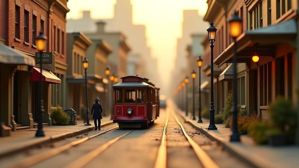 Miniature 1900s San Francisco in Gritty Realism