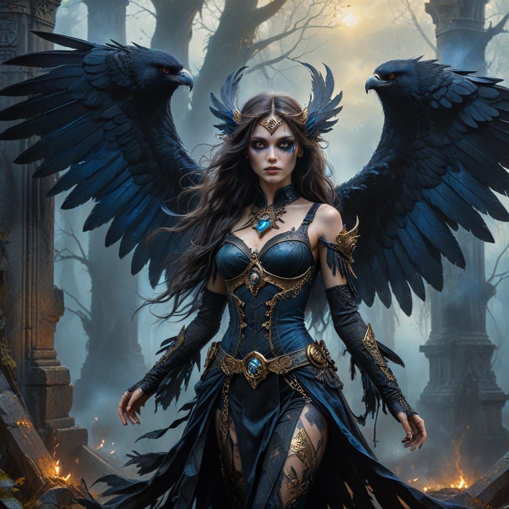 A dark fantasy Oil painting