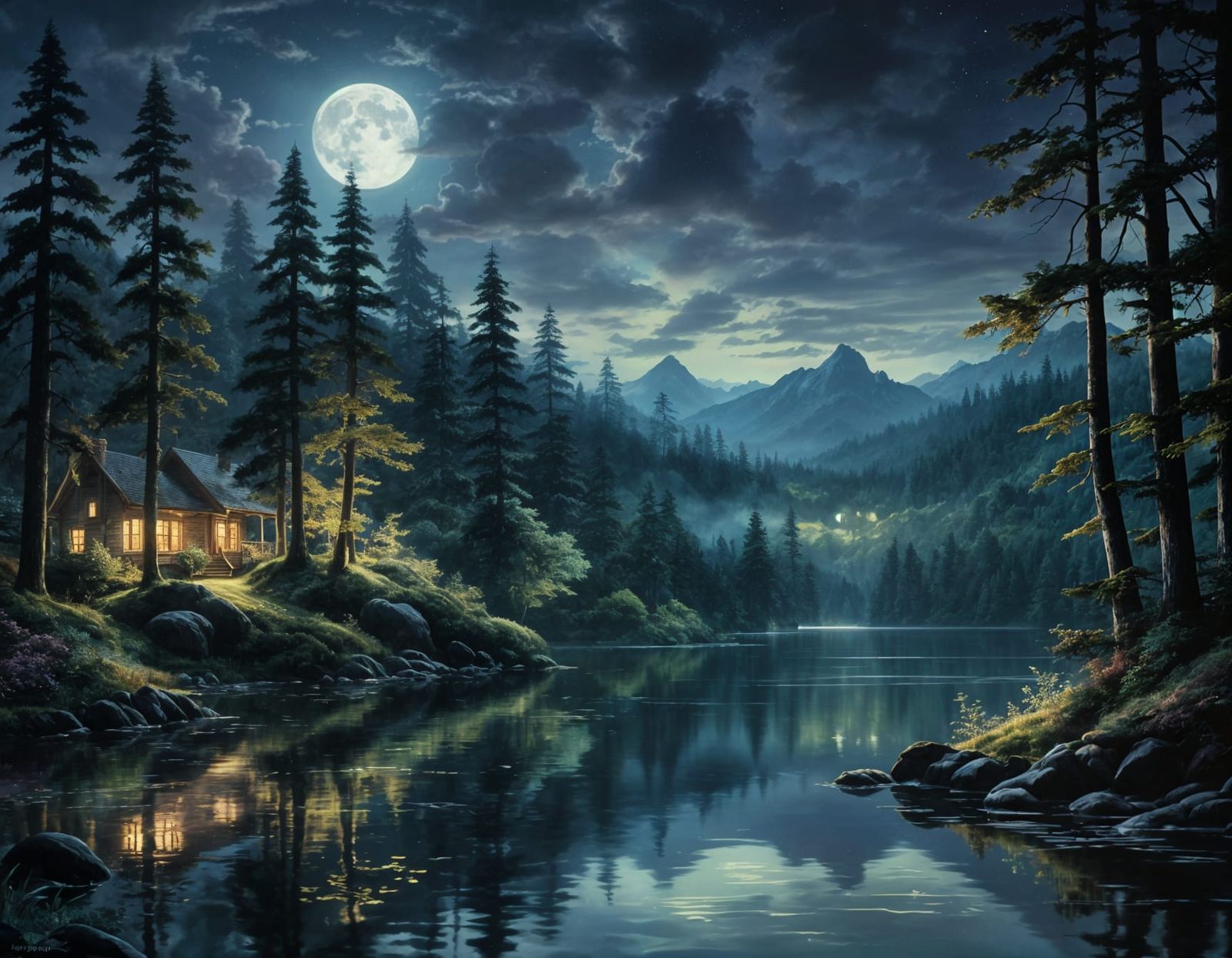 moonlight landscape
