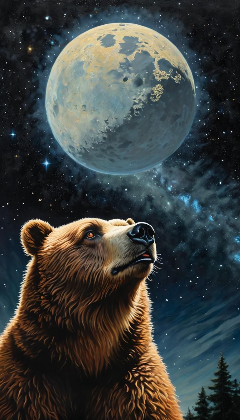 Epic Oil-Pastel Portrait of Iconic Figures Staring Up at a C...