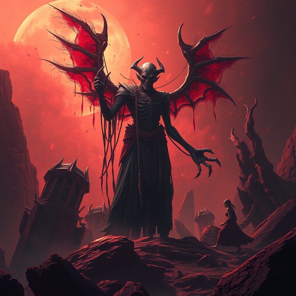 Fantastical Death in Detailed Matte Painting