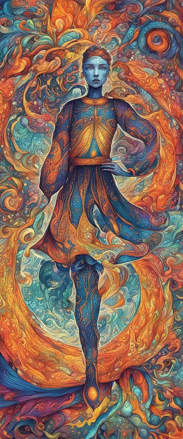 Sketchbook Page Comes to Life: Vibrant Digital Art