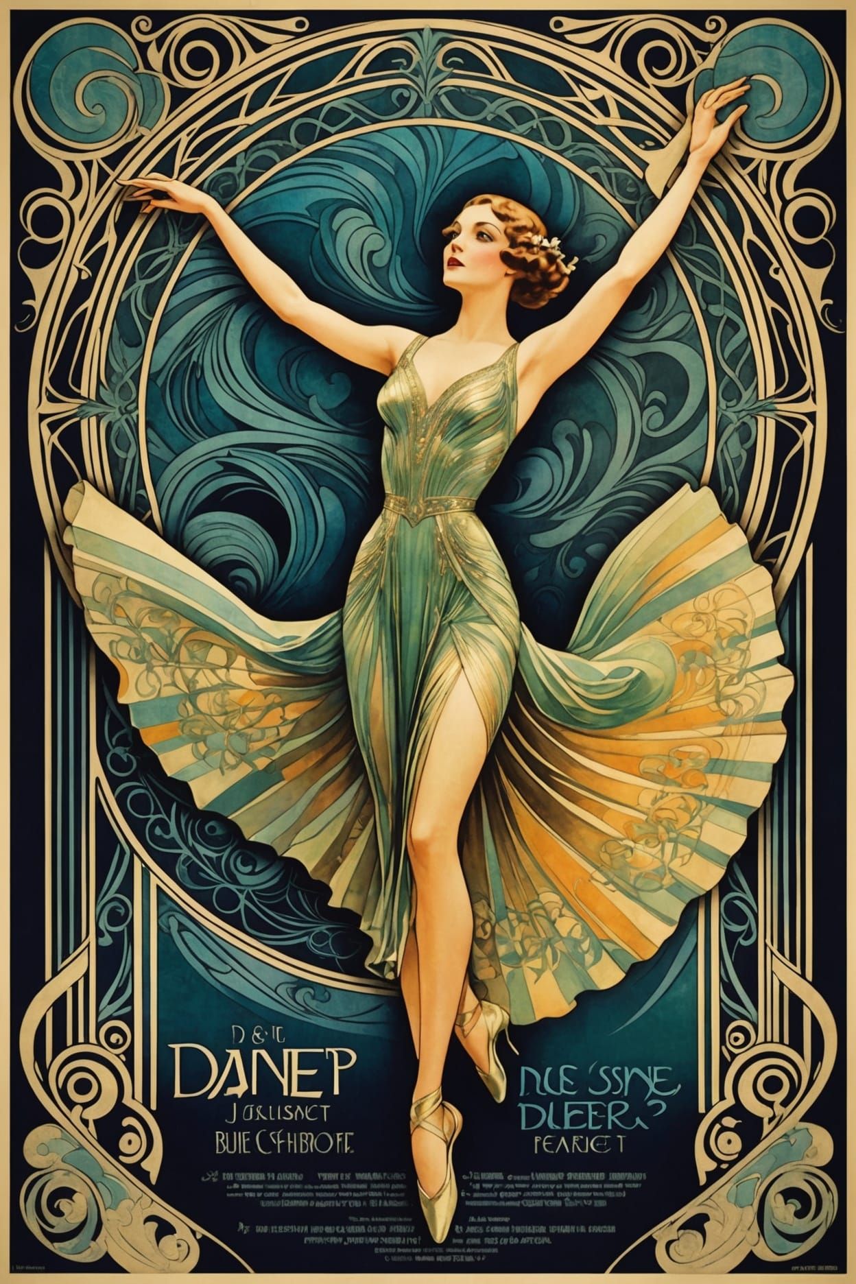 Art Deco movie poster