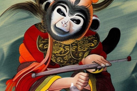 Journey to the West Characters in Comic Book Art