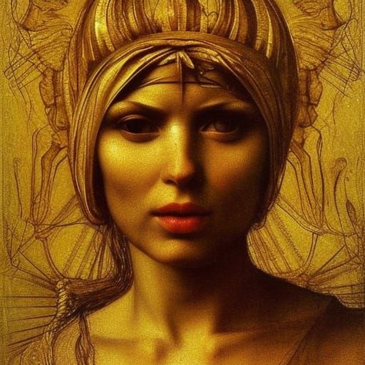 Golden Flames: A Biomechanical Masterpiece