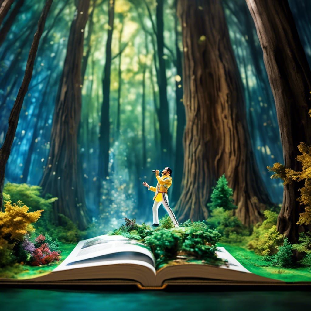 Freddie Mercury pop-up-book