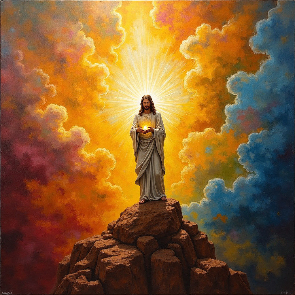 Word Made Flesh: Gouache Impressionist Depiction