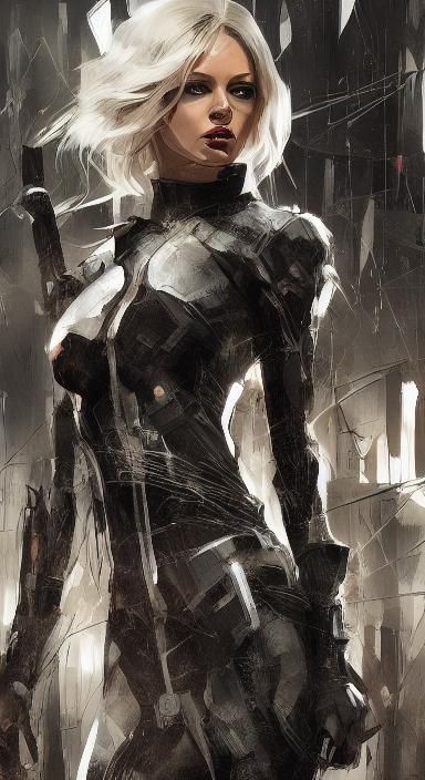 Yelena Belova Black & White Widow