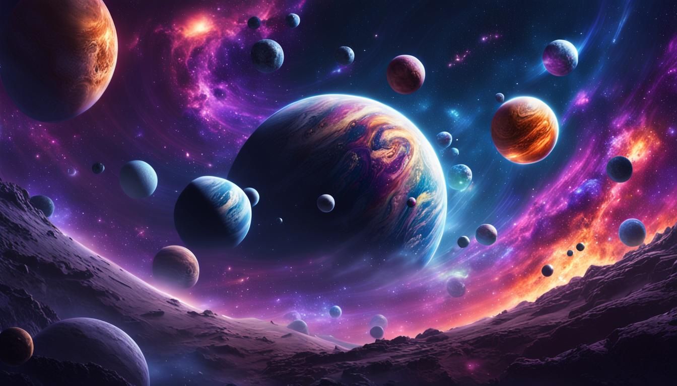 Vibrant Planets and Stars in a Colorful Galaxy