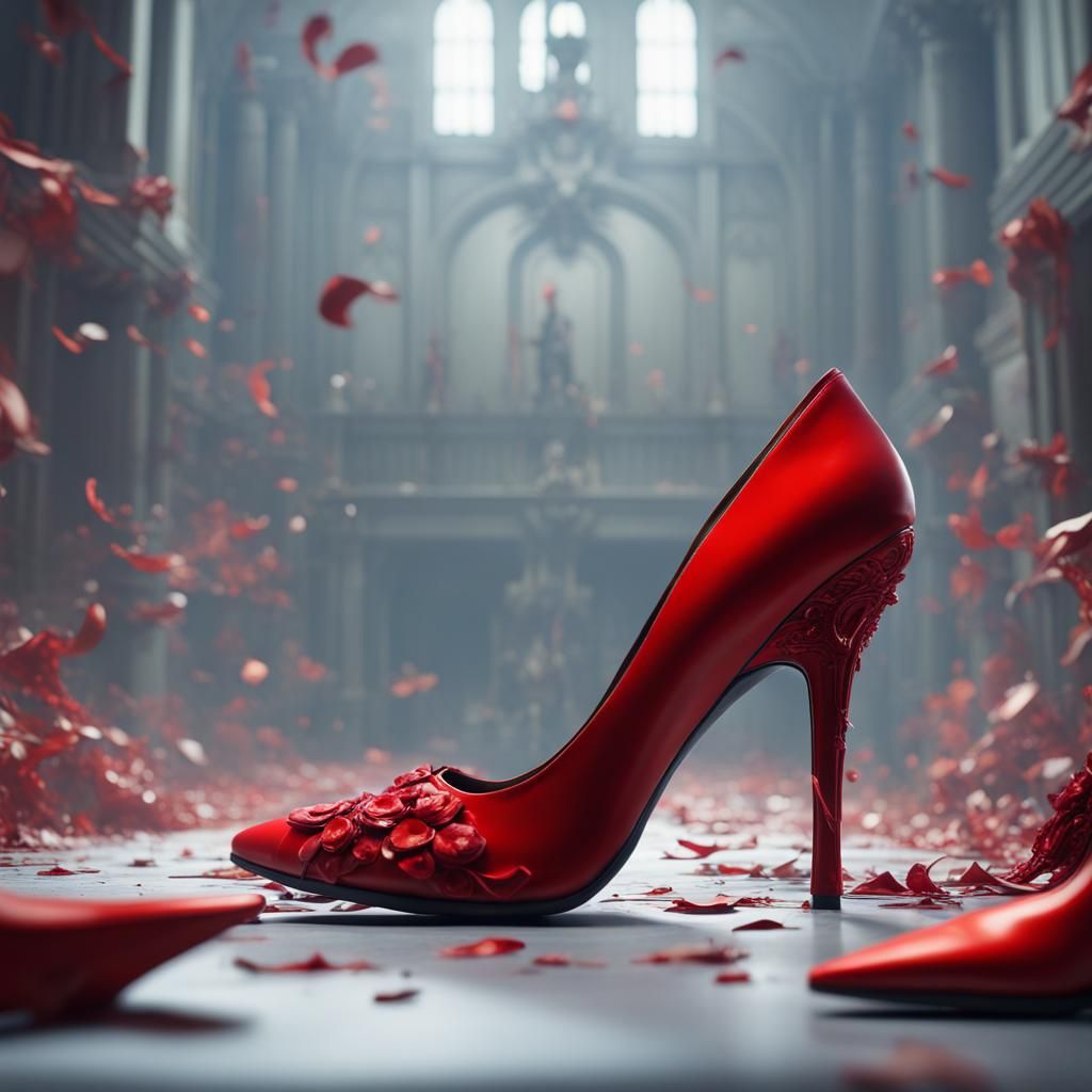 Red Stiletto Heels for Violence Against Women Day