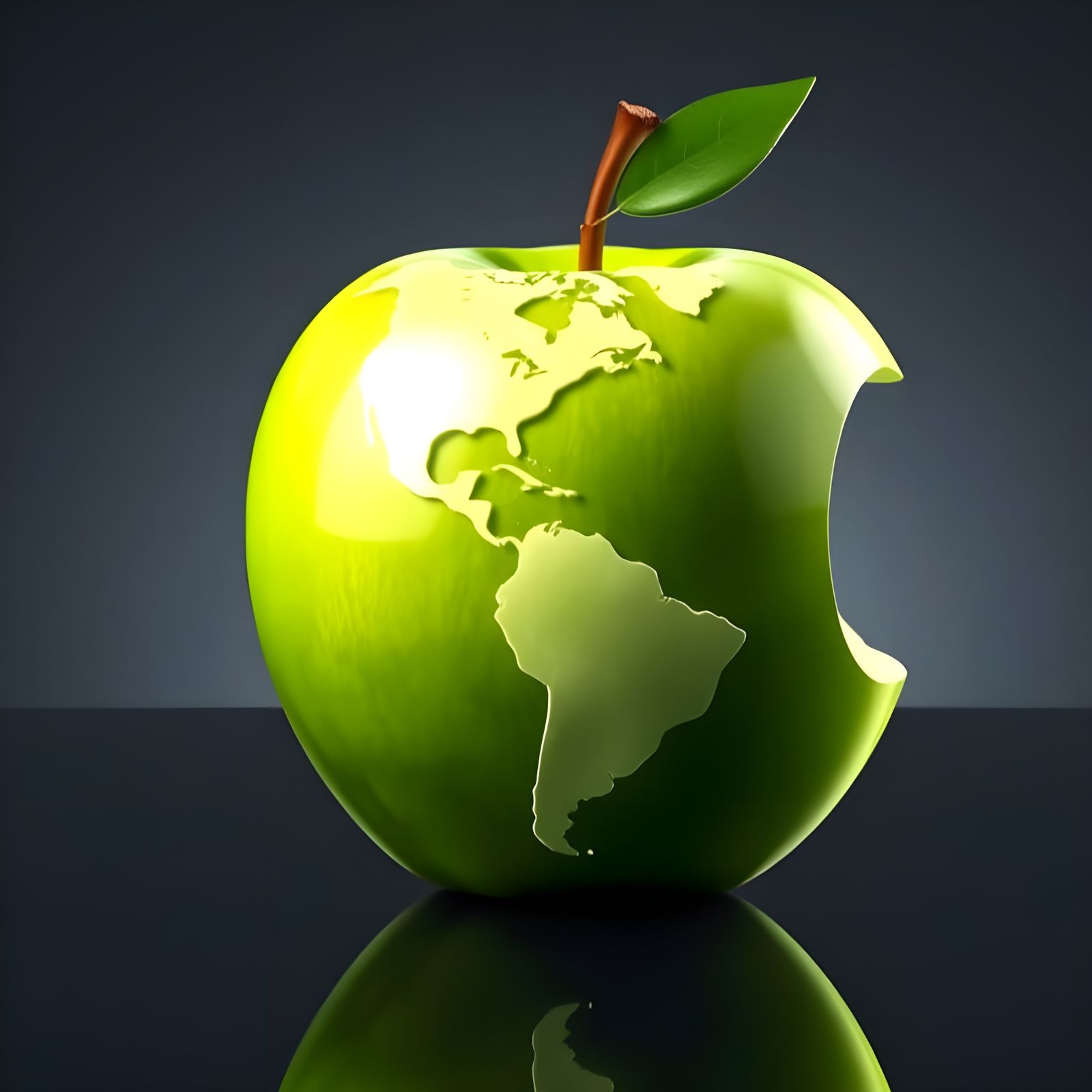 Futuristic Apple Globe Concept