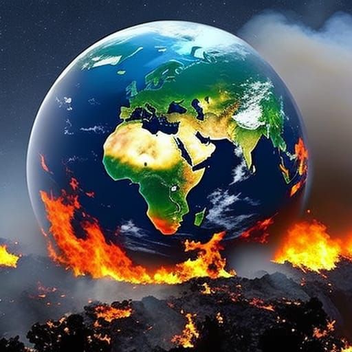 Children Fight Fires Inside Earth Sphere