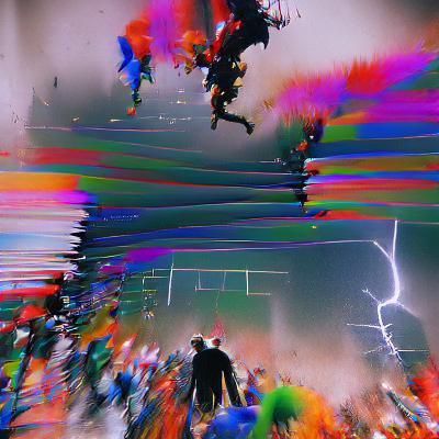 Abstract Conceptual Image of Madness