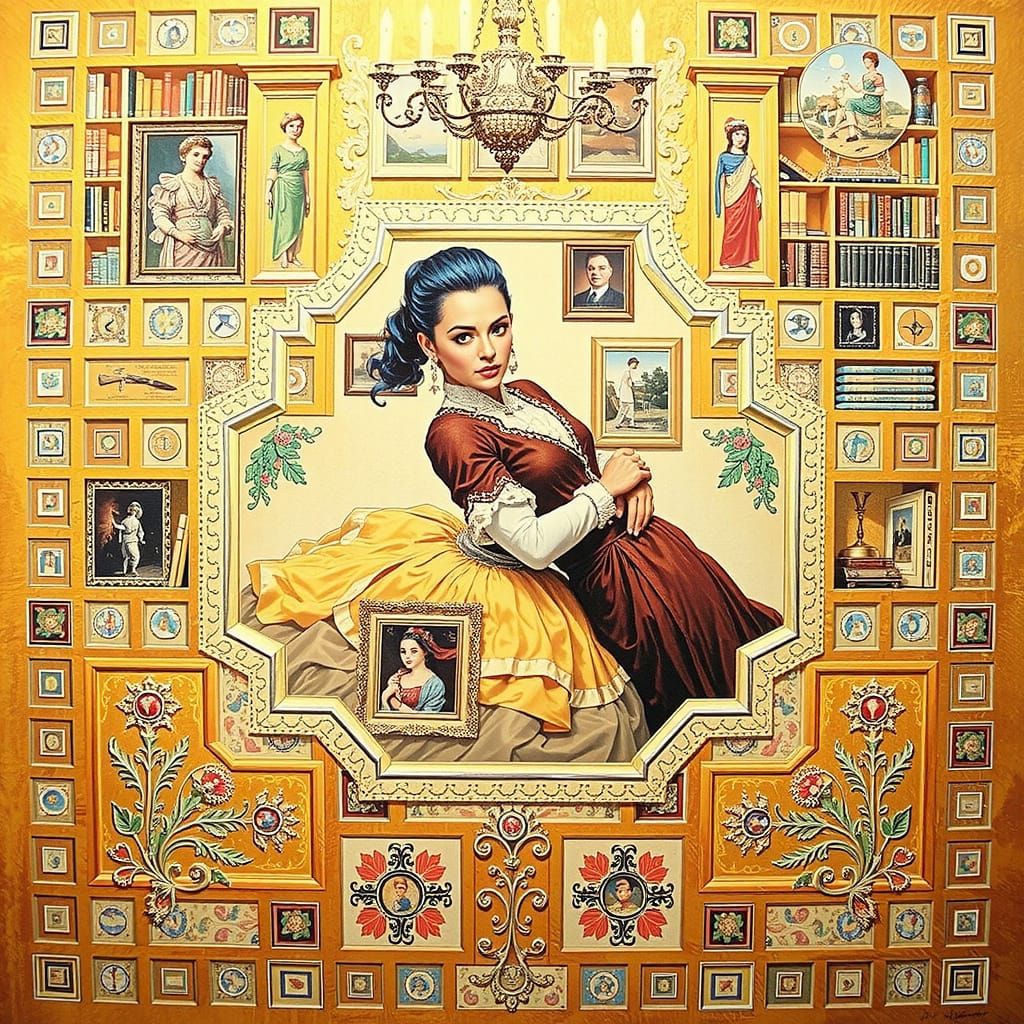 Elegant Woman Posing: Hyperrealistic Cinematic Portrait