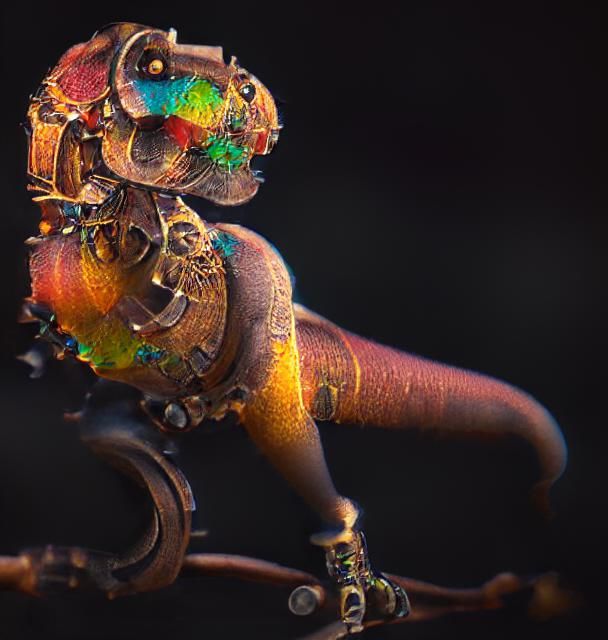 Steampunk T-Rex Illustration