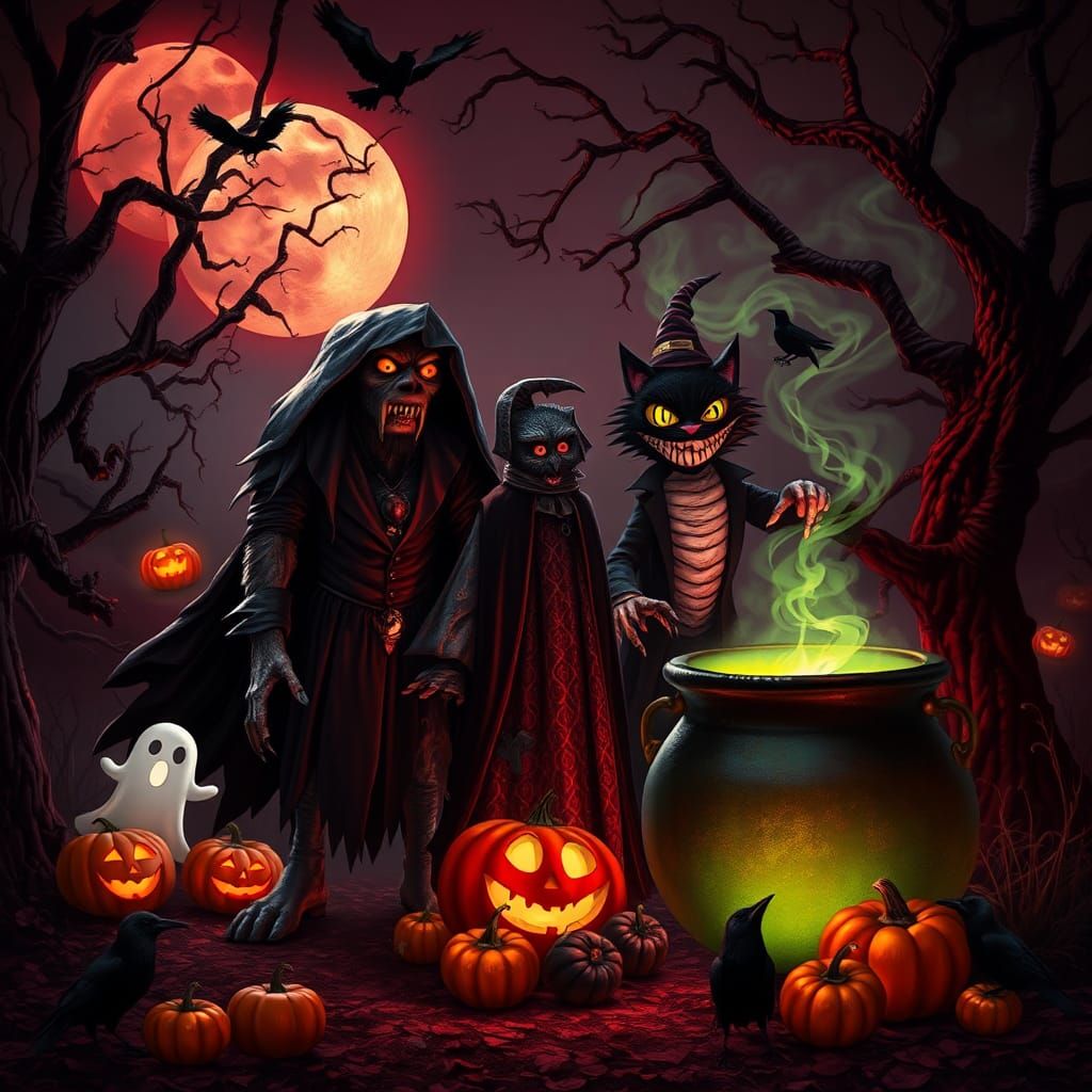 Surreal Halloween night