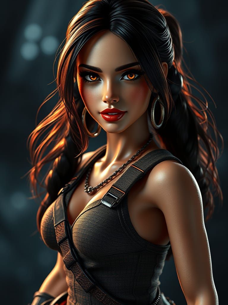 Lara Croft as Barbie Doll in 2.5D