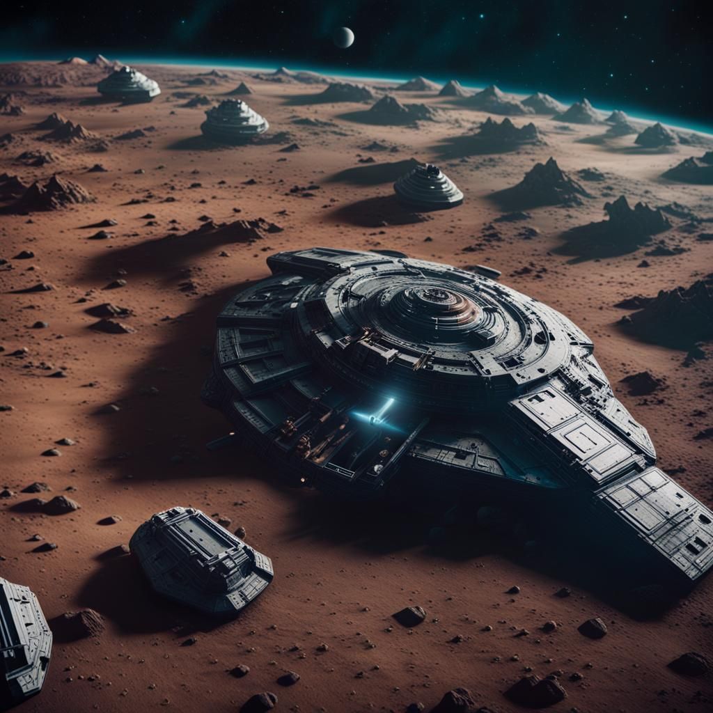 Industrial Epic: Asteroid Belt Mining Fleets in Cinematic St...