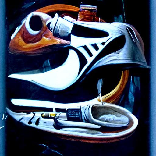 Nike Sneakers as Oil Painting