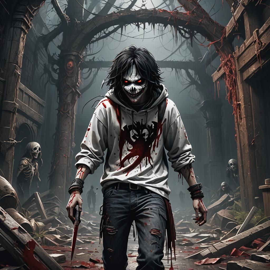 Jeff the Killer: Detailed Matte Painting