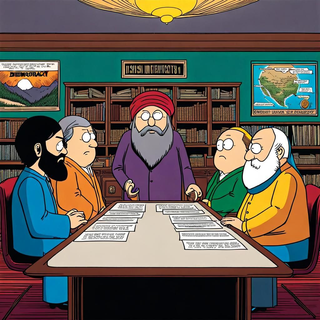 Osho expressing views on democracy