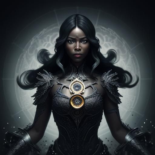 Martian Goddess at Gas Station: 3D Digital Art