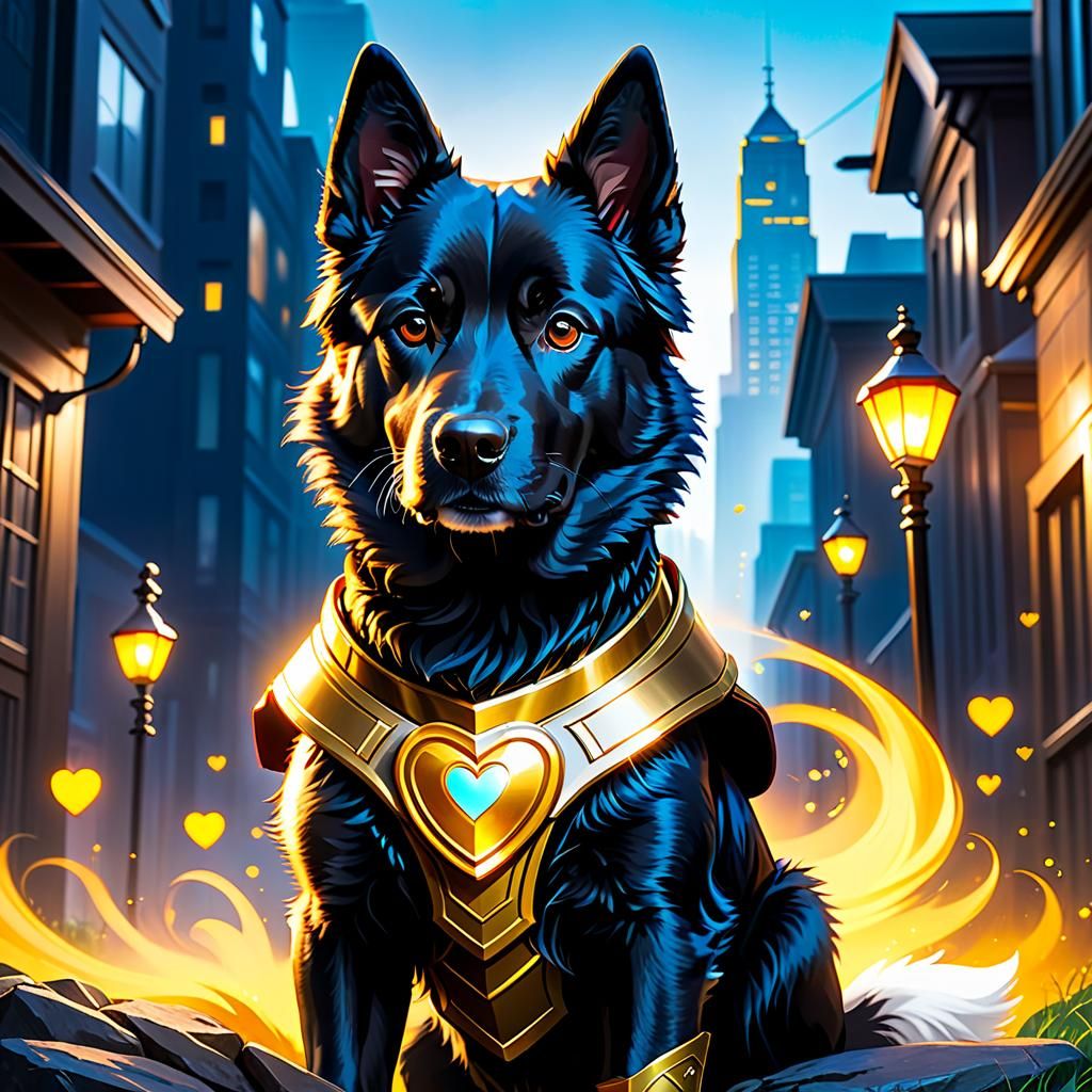 Furry Dog Guardian Fights Crime with Love
