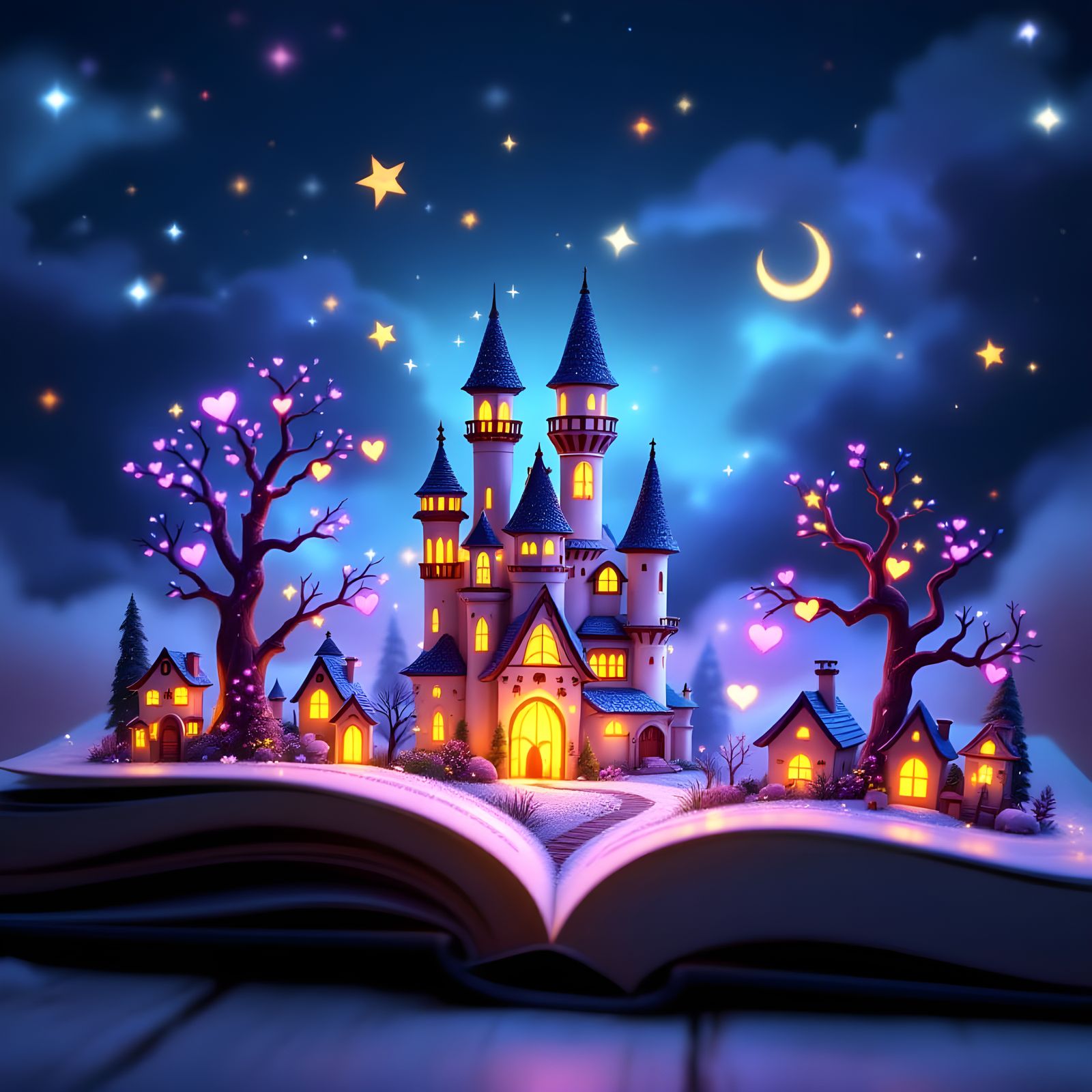 Whimsical Fantasy House Shines with Magical Glow