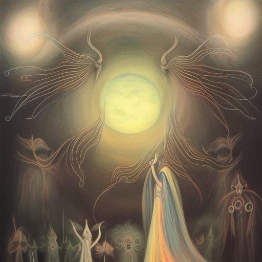 Celtic Witch Prayer Under Full Moon