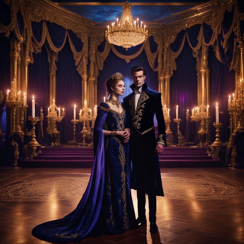 Vampire Royalty: Dark Fantasy Prom Portrait