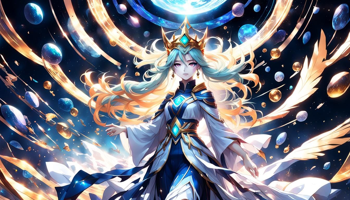 Cosmic Anime Goddess of the Afterlife