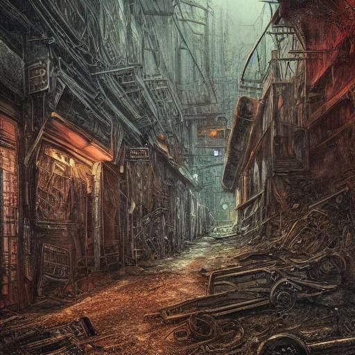 Void Knight in Post-Apocalyptic Wasteland