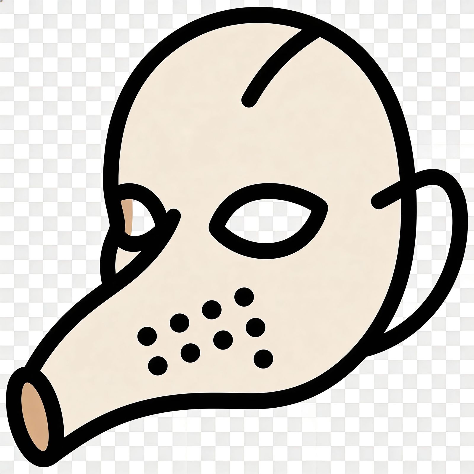 Clean Flat Vector Whisper Mask Illustration