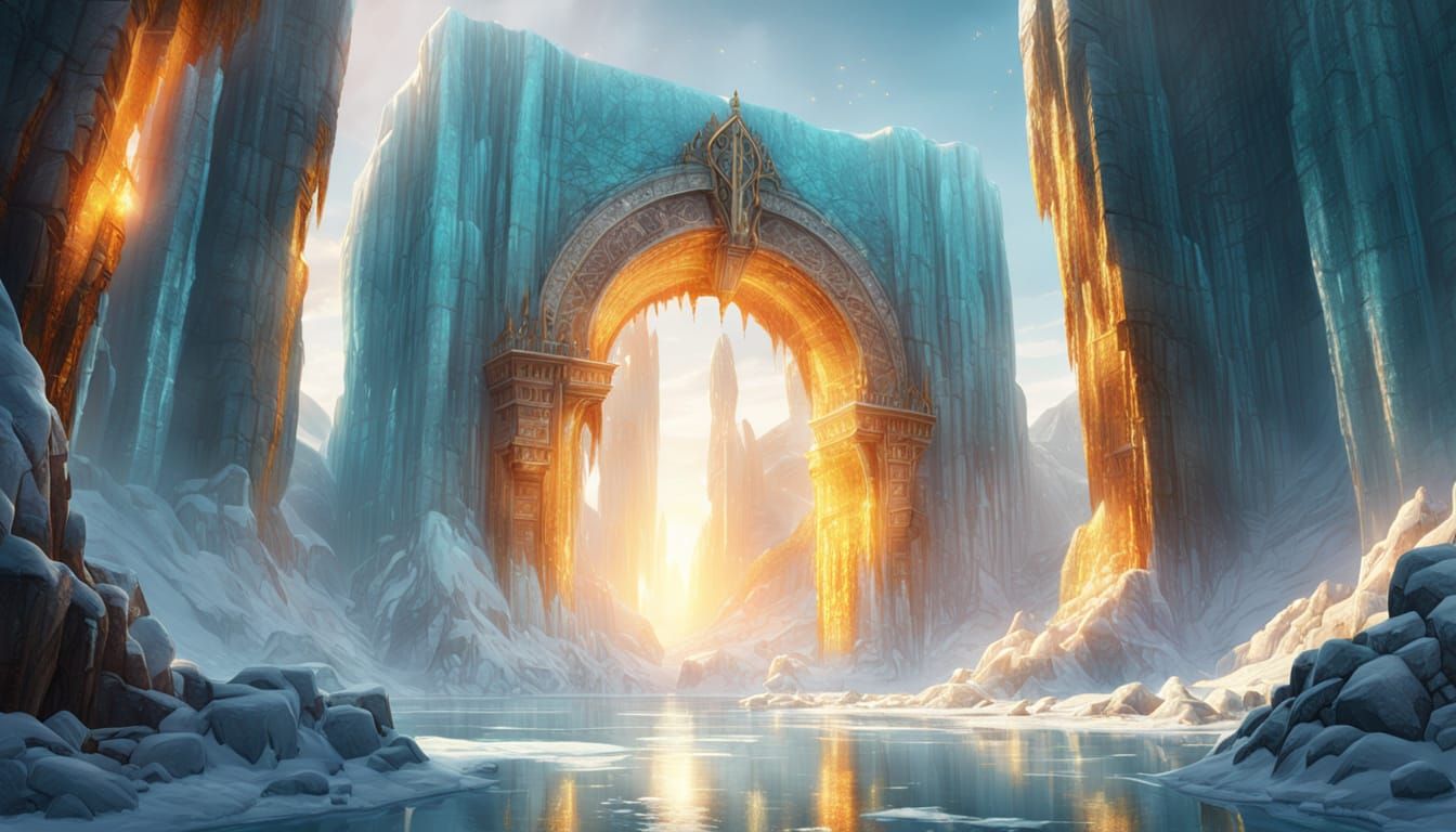 Colossal Ice Portal to Hidden Continent