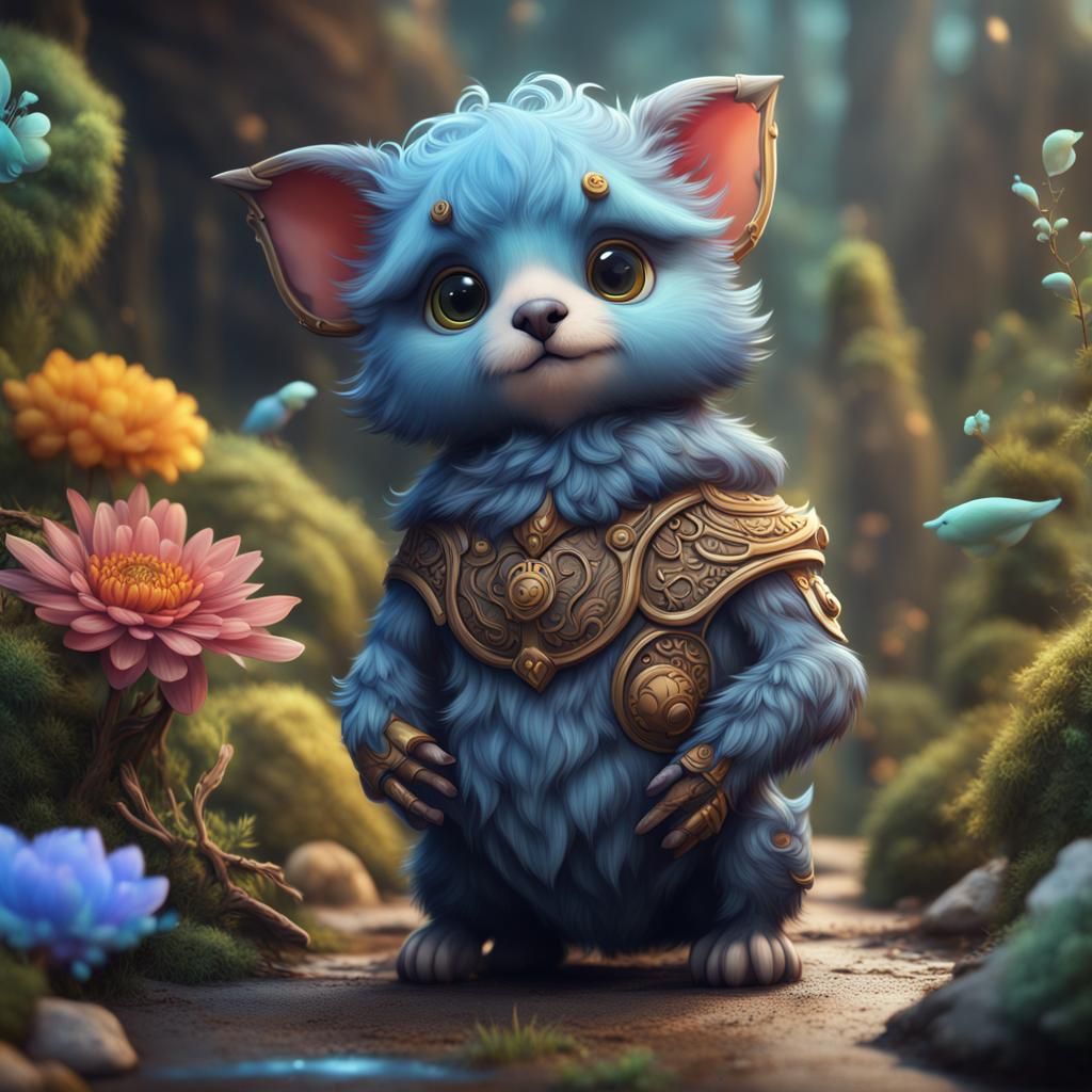 Cute Animals in Detailed Fantasy Art