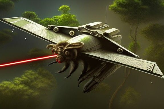 Killer Wasp-Rhino Hybrid in Star Wars Style