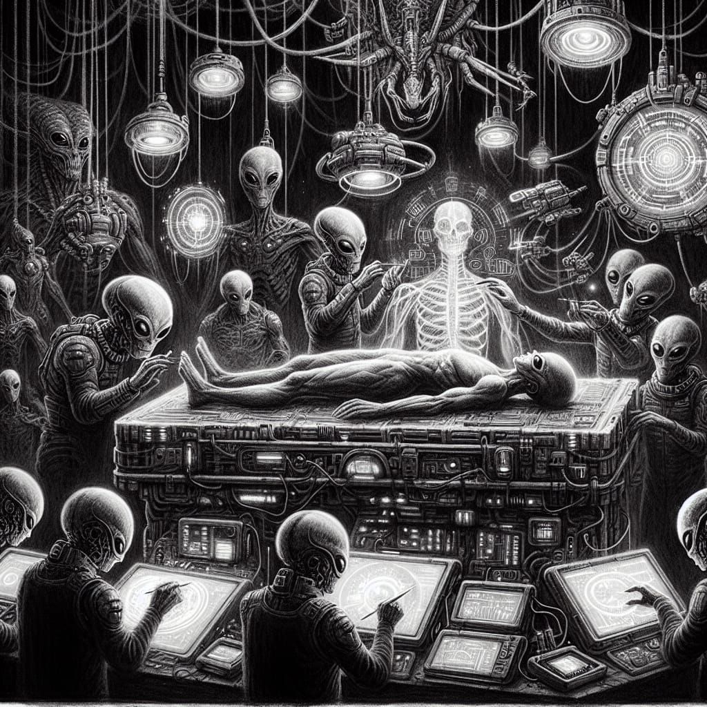 Human created by aliens