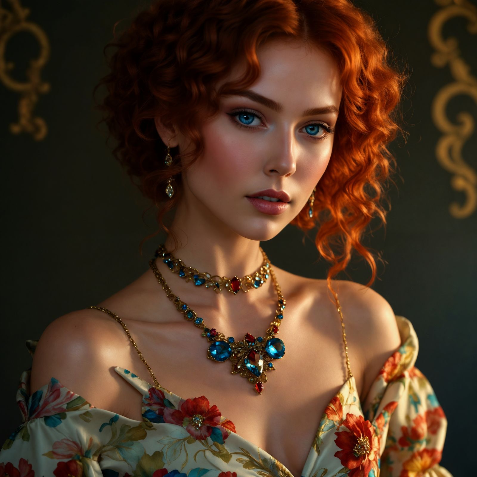 Vibrant Digital Portrait in Hyper-Realistic Style