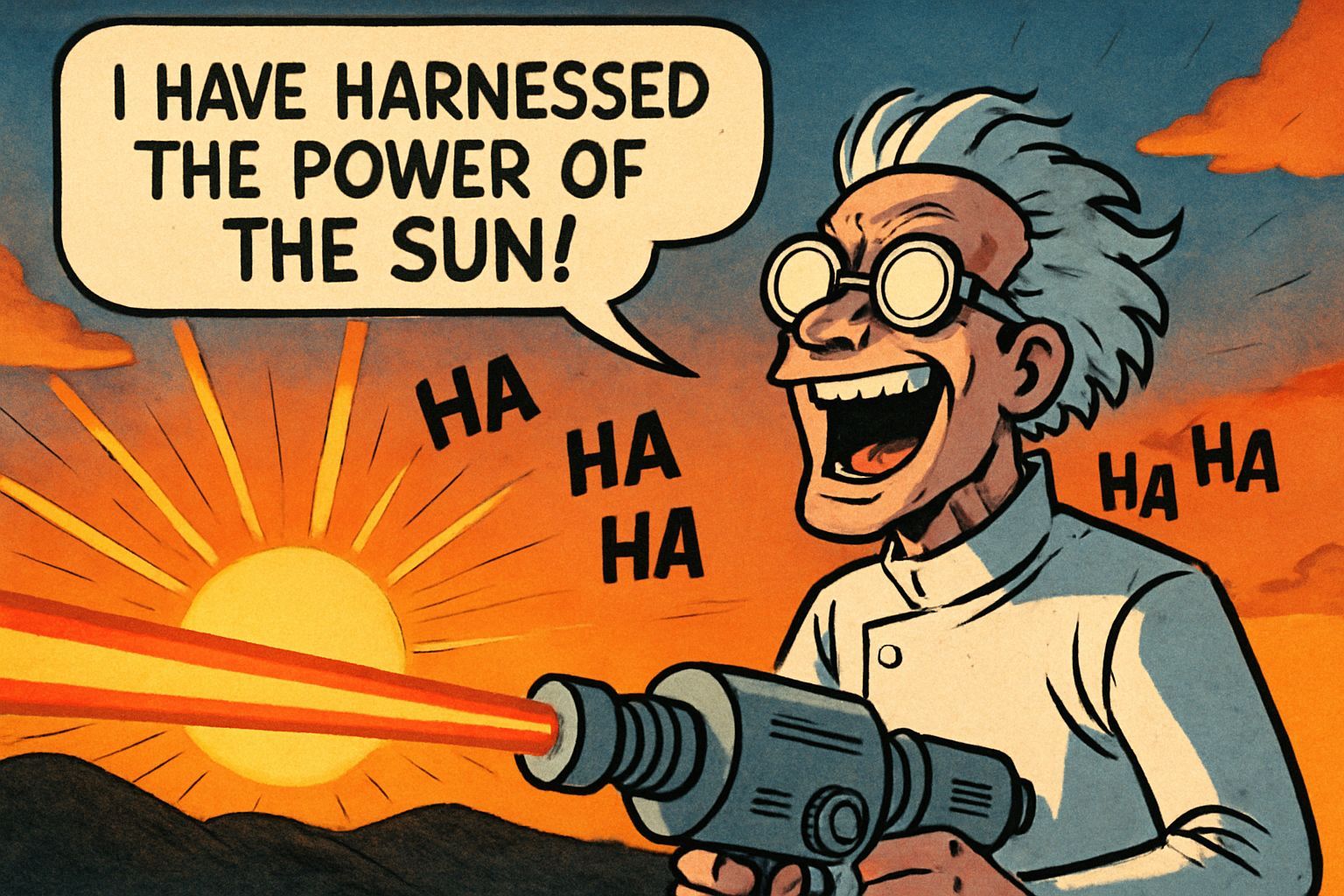 Mad Scientist Harnesses Sun Power At Sunrise